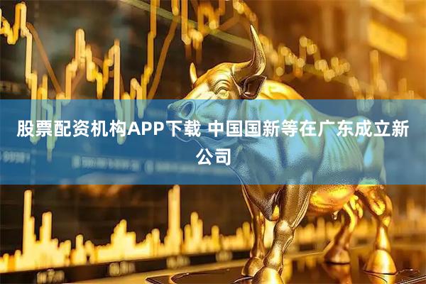 股票配资机构APP下载 中国国新等在广东成立新公司